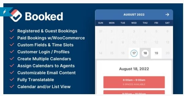 Booked - Appointment Booking for WordPress